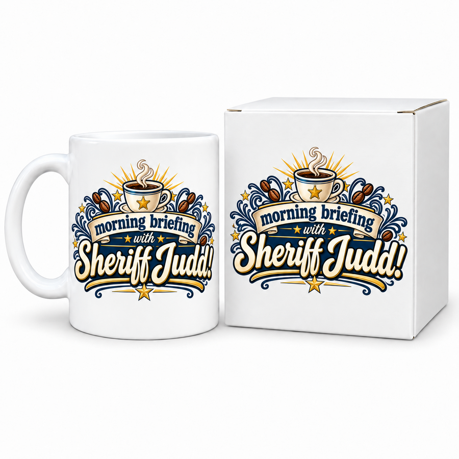 Morning Briefing with Sheriff Judd - 11 oz Mug