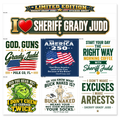 Limited Edition Sheriff Grady Judd Sticker Sheet