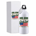 God, Guns and Grady Judd - 20oz Aluminum Water Bottle with Cap, Clip & Box